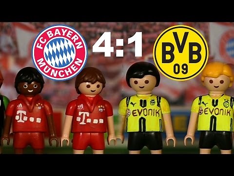 ⚽BAYERN MÜNCHEN - BORUSSIA DORTMUND 4:1 PLAYMOBIL Fussball Bundesliga Highlights Stop Motion deutsch
