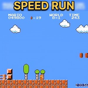 560K views · 4.1K reactions | World Record  Mario Speed Run #nostalgia #gaming #game #retrogaming | PAC EDITS | Facebook