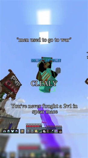 Spear Mace 2v1! #fyp #gaming #minecraft #shorts #macepvp #spearmace #2v1 #viral #trending #edit #pvp