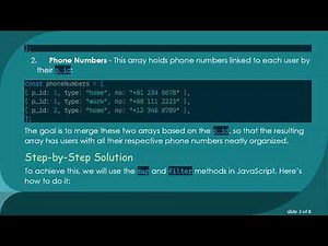 Merging Two Arrays of Objects in JavaScript