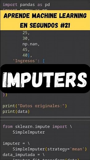 21 - Imputers - Aprende Machine Learning en segundos