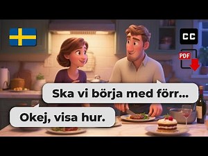 Learn Swedish Easily – 🍽️ Cooking Dinner Together | Beginner Level