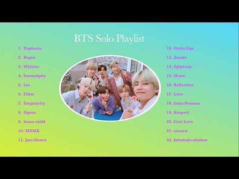 【作業用BGM】BTSソロ曲メドレー