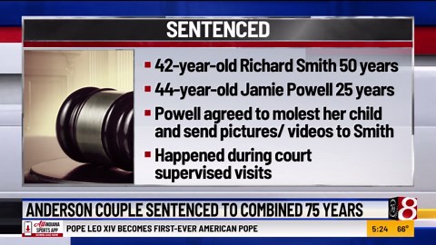 Anderson couple sentenced to combined 75 years
