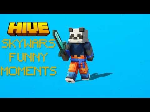 Minecraft Hive Skywars Funny Moments & Clutches (High IQ PvP Plays)
