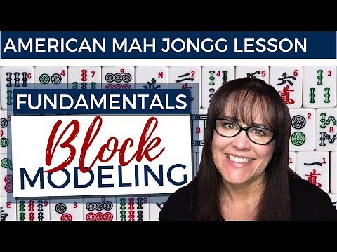 American Mah Jongg Lesson Fundamentals 3 Block Modeling (mock card)