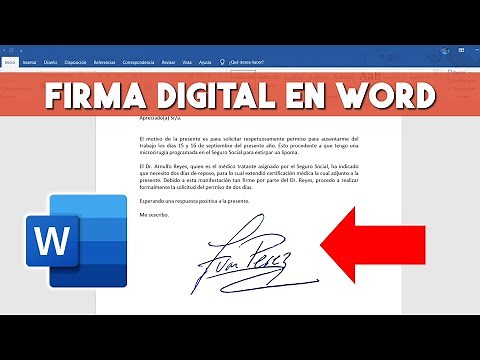 Como hacer una firma digital en Word