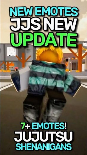 JJS NEW UPDATE ALL NEW EMOTES #jujutsushenanigans #jjs #roblox #shenanigans #jjk #anime