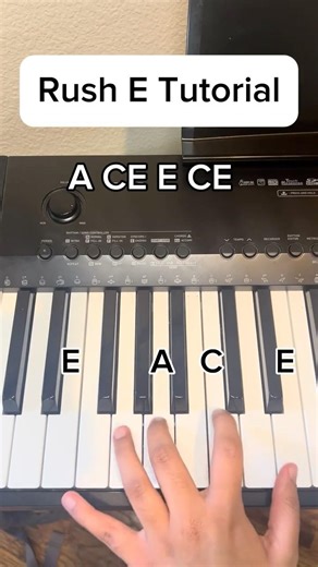 Rush E Simple Tutorial #easy #simplepiano #pianotutorial