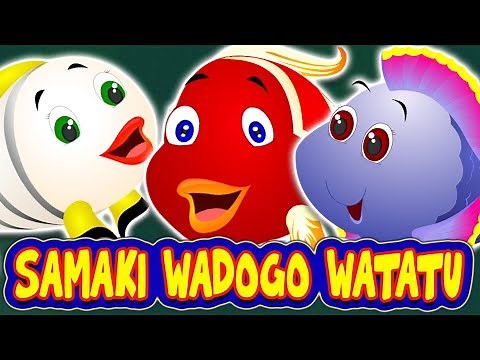 Samaki Wadogo Watatu | Three Little Fishes | New Swahili Fairy Tale | Hadithi za Kiswahili