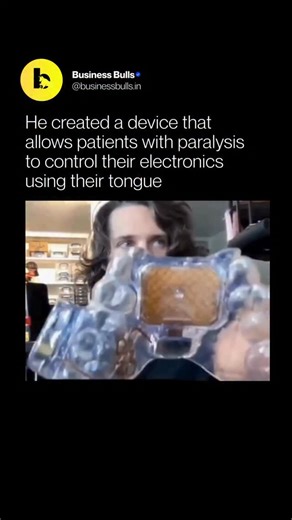 Business Bulls | AI on Instagram: "A groundbreaking device is giving people with paralysis unprecedented digital freedom. This small, wearable tool translates tongue movements into commands, allowing users to control phones, computers, and smart devices entirely hands-free. Wireless and simple to use, it supports tasks like texting, browsing, and controlling home electronics. By removing reliance on voice or assistants, the innovation empowers independence, letting people navigate the digital wo
