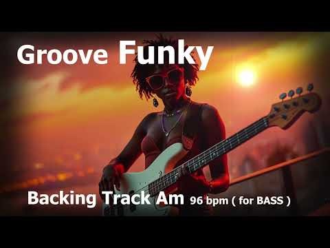 Funky BASS Backing Track in A Minor (Am) - 96 BPM Groove for Bassless Jam