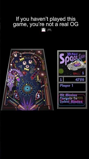 If you haven’t played this game, you’re not a real OG 💾🎮 #pinball #spacecade
