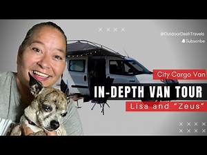 Cascade Camper Van for Solo Female PT Van-lifer. In-depth Van Tour of a Promaster City Cargo Van.