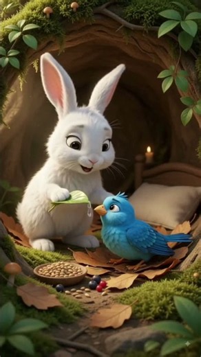 The Rabbit helped the bird for humanity 😹🐇#rabbit #cartoon