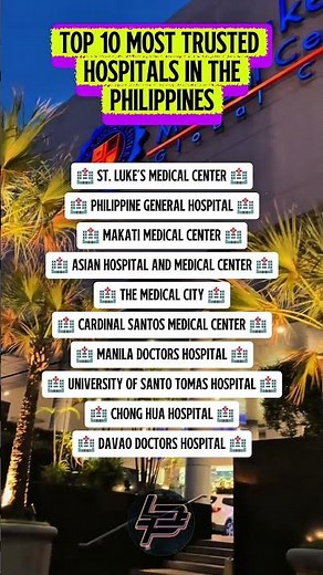 Top 10 Most Trusted Hospitals in The Philippines 🏥🏨☝️ #top10 #hospital #didyouknow #shorts #ytshorts