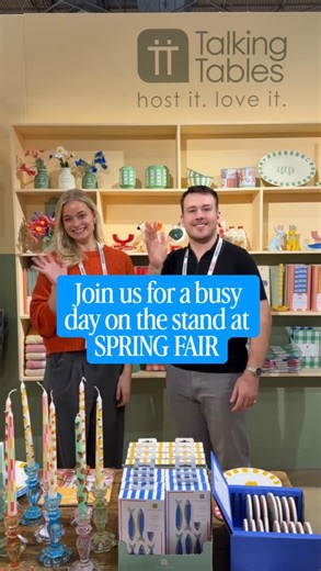 Spring Fair 2026 is in full swing 🌟 Come and say hello if you’re visiting, you’ll find us in Hall 4, Stand E30. #springfair2026 #tradeshow #springfair2026 | Talking Tables