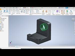 TUBE MOUNT using AUTOCAD Inventor Easy Step by Step (Tutorial) UNISA EMO1601 / AUTODESK Chap 4 2