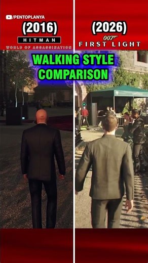 Walking Style Comparison | 007 First Light vs Hitman World of Assassination (Hitman 3)
