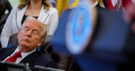 Trump 'falls asleep' live on air during press event sparking controversy online