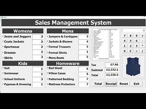 How to Create Sales Management System in Excel using VBA - Part 1 of 3