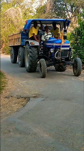 New power trac 427 tractor with trolley amazing video