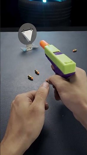 Shell eject 3d printed glock soft bullet blaster fidget toy review!!