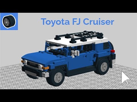 Lego Toyota FJ Cruiser MOC with operating Half Size Rear Doors and Roof Rack
