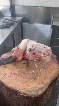 The Art of Precision: Butchering a Goat Head
