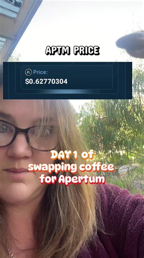 Day 1 of my 30-day Web3 challenge ☕➡️🌐 Instead of a $6 takeaway coffee, I bought $6 worth of Apertum (APTM). At $0.62, that’s 9.67 APTM added today. I’m a regular mum documenting what it looks like to explore Web3 through small, intentional choices — because the cost of living keeps rising and I want options outside the traditional system. No hype. No promises. Just learning early, tracking it publicly, and sharing the journey. Follow along Feb 4 – March 4 as I post daily updates. #web3journey 