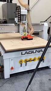 Can you guess the shape? 🧐 Love watching this Swift CNC Router cut right through MDF! Interested in a Swift Vacuum 4x8? Today's the last day to get it on sale for $19,999! Shop the sale and reserve yours today: https://bit.ly/3P0VHCn Featured tooling~ Laguna 3/8" Compression Bit: https://bit.ly/3vQxirD #cncwoodworking #customwoodwork #cncrouting #cncroutingtable #cncroutingmachine #cncproduct #cncprojects #woodcutting #cncowners | Laguna Tools