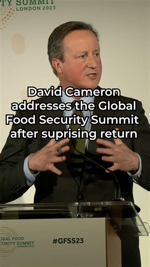 David Cameron addresses the Global Food Security Summit #Cameron #DavidCameron #Globalfoodsecurity #Conservative #GBNews | GB News