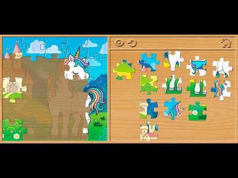 🦄🏰 Unicorn & Castle Jigsaw Puzzle - Jigsaw Puzzles for Kids Walkthrough