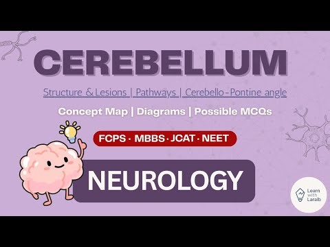 Cerebellum | Structure & Lesions | Pathways | Cerebellopontine Angle | Neurology|FCPS MBBS JCAT NEET