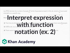 How to Interpret an Expression with Function Notation - Functions, Algebra I, Mathematics Video Lecture - Engineering Mathematics
