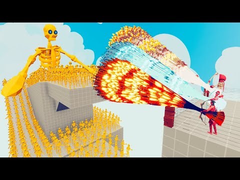 100x GOLDEN SKELETON + 2x GIANT vs 3x EVERY GOD - Totally Accurate Battle Simulator TABS