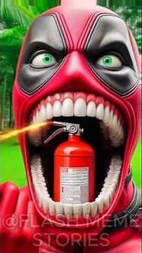 Spider-Man Eat Fire Extinguisher 😱 with Deadpool, Sonic & Venom | Firefighter Transformation