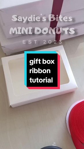 gift box ribbon tutorial 🥳 I use 1