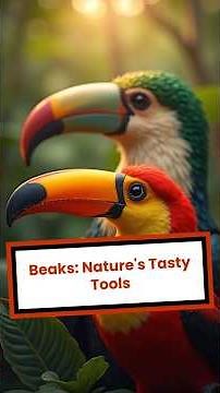 Why Bird Beaks Are Perfectly Designed for Their Food! 🐦#shorts #trending