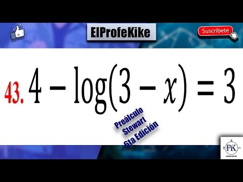 ECUACIONES LOGARÍTMICAS. SOLUCIONARIO 4.5. EJ: 43. PRECÁLCULO STEWART. SEXTA EDICIÓN