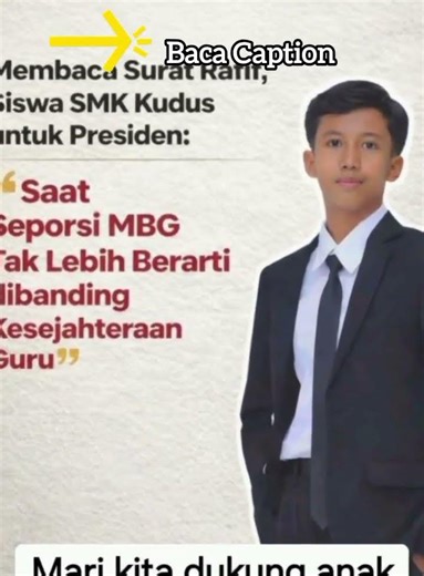 Surat Untuk Pak Prabowo, dari Siswa terkait MBG #viral #surat #prabowo #siswa #mbg #guru #smk