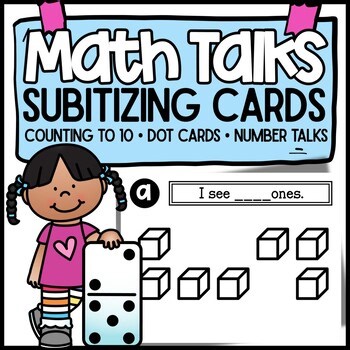 Kindergarten | Number Talks Subitizing to 10 | Task Cards | Counting Ones