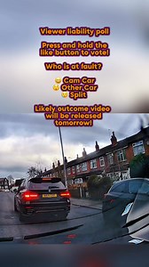 Open door car crash caught on dashcam! Who do you think will be at fault 👀, cast your vote on the reaction poll! Viewer liability poll Press and hold the like button to vote! Who is at fault? 😆 Cam Car 😲 Other Car 😢 Split Likely outcome video will be released tomorrow! #driving #dashcam #carcrash #collision #bigjobber | BigJobber