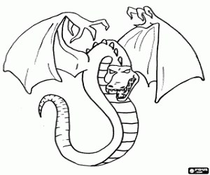 The dragon of Beyblade coloring page printable game