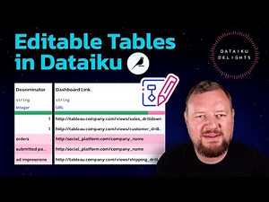 Dataiku Delights: Editable Datasets