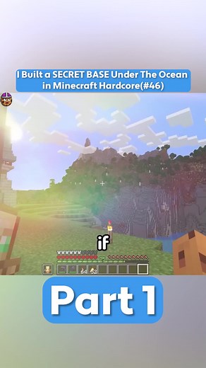 i bulit a secret base under the ocean in minecraft hardcore #minecraft #hardcore #letsplay #fyp