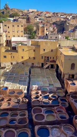 Fes Tanneries Morocco: Colorful Leather Dye Pits