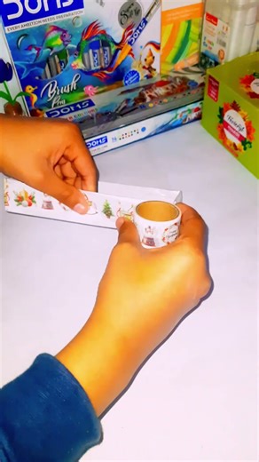 DIY pencil box 🌈#colors #drawing #diy #artandcraft #art