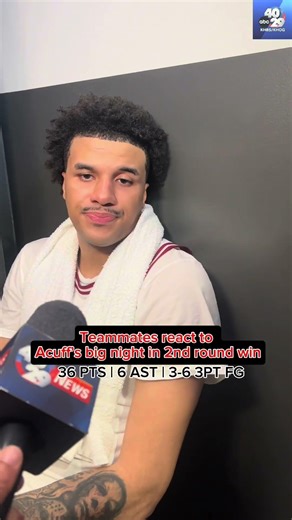 Teammates react to Acuff’s big night