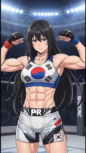 korean girl vs Tom boy ,the intensity is insane #knockout #action #anime #ai #aianimation